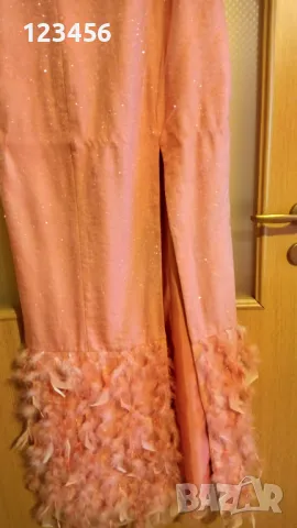 Официална дълга рокля, цвят корал, снимка 3 - Рокли - 49135119