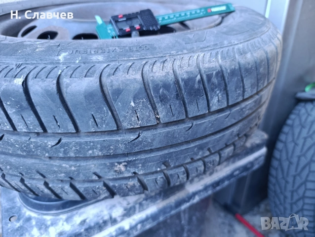 4бр. Летни гуми с джанти 4х100, снимка 2 - Гуми и джанти - 54322330