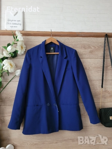 Тъмно синьо сако ATMOSPHERE , снимка 6 - Сака - 51750987