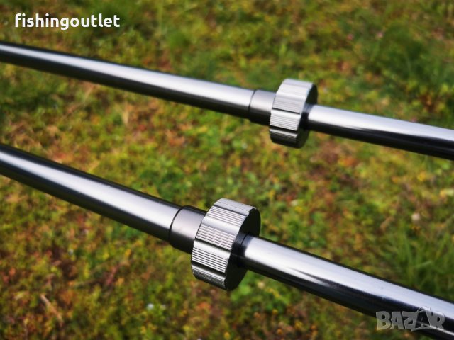  Масивна шаранджийска стойка за 5 въдици с три комплекта крака, снимка 10 - Такъми - 30895634