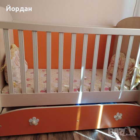 Детска кошарка с матрак и обиколници, снимка 4 - Кошарки - 44264657