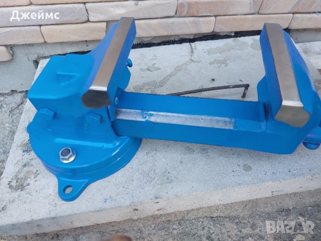 Професионално немско стоманено въртящо менгеме , снимка 18 - Менгемета - 51455665