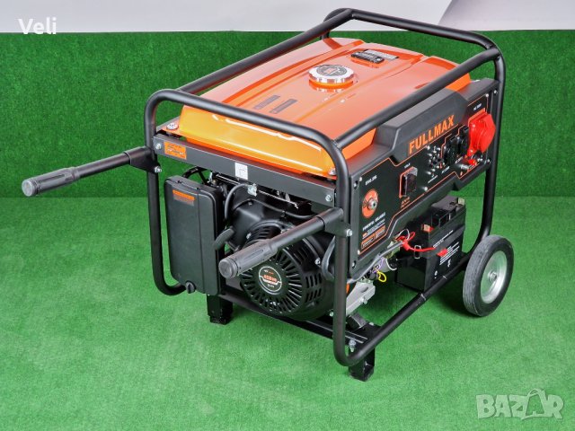 Генератор за ток комбиниран монофазен и трифазен с ел. стартер 6.5kw, снимка 3 - Генератори - 38248901