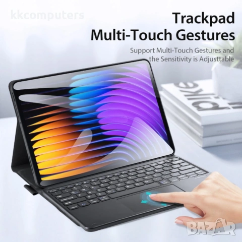 DUX DUCIS TK кожен калъф с Bluetooth клавиатура и тъчпад за Xiaomi Pad 8 / 8 Pro / 7 / 7 Pro, снимка 3 - Калъфи, кейсове - 53259605