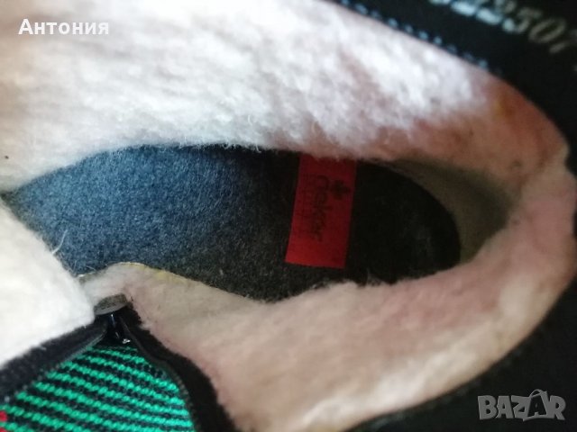 Дамски боти rieker естествена кожа, снимка 7 - Дамски боти - 35001519