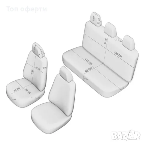 Тапицерия за кола Otom Comfortline CMF218 (ЧерноЧервено), снимка 3 - Аксесоари и консумативи - 48686870