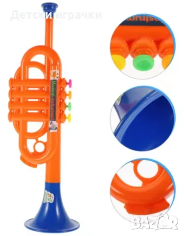Музикален инструмент Тромпет, снимка 3 - Музикални играчки - 49757189