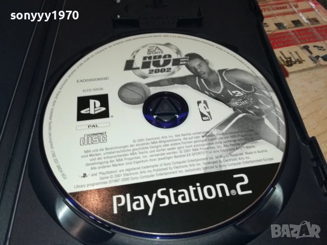 SONY PS2 GAME NBA LIVE 2002 2611250836, снимка 6 - Игри за PlayStation - 52544479