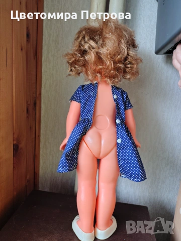 Ретро кукла със запазено лице и обем на прическа, снимка 3 - Кукли - 53189990