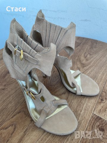 Летни дамски сандали на ток с отворени пръсти GiAnni, номер 37 EU, снимка 2 - Сандали - 36602688