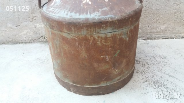 масивен голям метален гюм за мляко и др. 40 литра, снимка 5 - Антикварни и старинни предмети - 38211622
