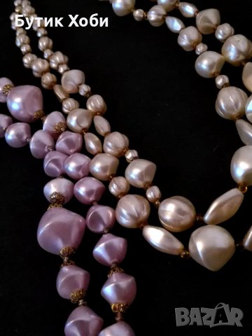 Стари перлени гердани, снимка 4 - Други ценни предмети - 35508355