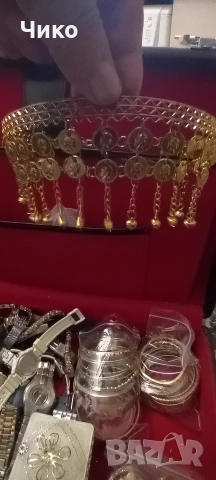 женски шопски позлатен челник , снимка 2 - Антикварни и старинни предмети - 52852224