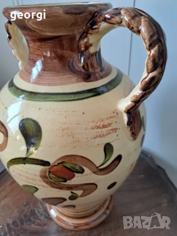 голяма немска керамична кана, ваза, снимка 3 - Вази - 49034065