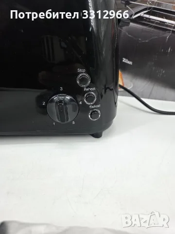 Тостер Zilan ZLN-2713 е с мощност 1400W и има 5 степени на изпичане.Устройството разполага с 4 слот, снимка 3 - Тостери - 56185817