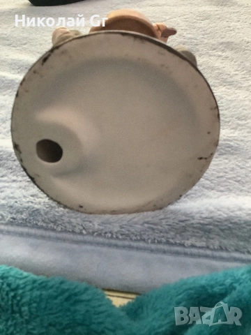 Фигурка  от порцелан.  Височина 19 см стил Каподемонте отличен състояние, снимка 5 - Фигурки - 51531866