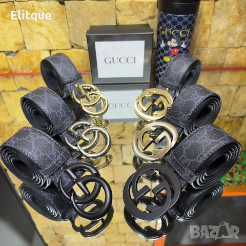 колани от естествена кожа в кутия Gucci , снимка 4 - Колани - 52907769