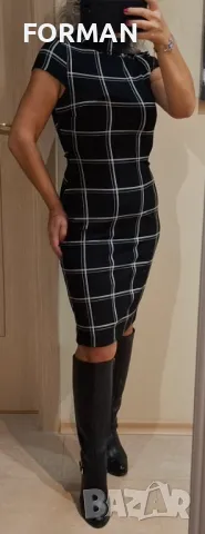 СТИЛНА и ЕЛЕГАНТНА черна рокля по тялото , снимка 2 - Рокли - 47597487