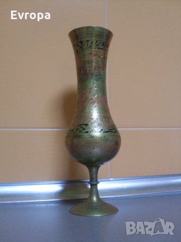 Бронзова ваза "Индия"., снимка 2 - Други ценни предмети - 35177763