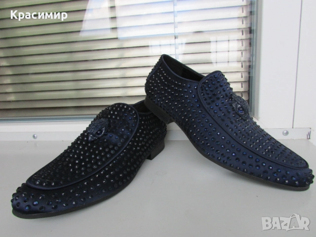 Мъжки обувки с камъни Kurt Geiger, снимка 8 - Официални обувки - 52530682