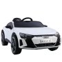 OCIE Kола Акумулаторна 12V AUDI RS ETRON GT 3590089-2R с кожена седалка и родителски контрол Бяла , снимка 2