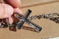 Сребърен кръст със синджир 925, снимка 6