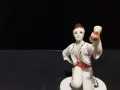Стар български порцелан фигура танцьор, снимка 2