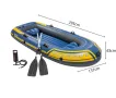 Надуваема лодка Challenger 3 Intex, за 3 места, 295 х 137 см, PVC, синя, снимка 4