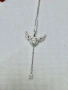 Сребърно колие с мойсанит (диамант) 1 карат, снимка 11