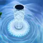 LED RGB кристална настолна лампа – 16 цвята, Touch сензор + дистанционно, снимка 3