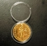 Позлатена монета 1 Дукат 1729 г, снимка 1