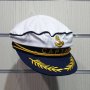 Нова бяла капитанска шапка CAPTAIN, Унисекс, снимка 4