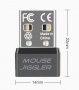 AirDrive USB Mouse Jiggler Moji Фалшива Мишка Симулатор Скрити Микро Движения Компютъра Ви НеЗаспива, снимка 3