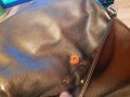 Уникален клъч - дамска чантичка Mulberry бронз, снимка 2