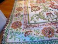 турско молитвено килимче, килимче за молитва за Намаз - флорални мотиви със яркозелен блясък, снимка 2