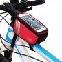 Велосипедна чанта за предна тръба за колело Аксесоари за колоездене Водоустойчив сензорен екран MTB , снимка 3