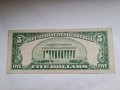 SCARCE. USA 🇺🇸 $ 5 DOLLARS 1953 SILVER CERTIFICATES. NO MOTTO , снимка 2