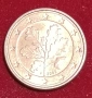  Германска монета от 1Евро цент със буквата (F) 2002г., снимка 10