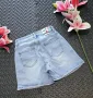Дамска Къса Мека И Еластична Дънкова Пола-Панталон С Апликация От Камъчета Код VL-76, снимка 5