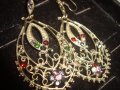 АРТ ВИНТИДЖ БРОНЗОВИ ОБЕЦИ с КРАСИВИ ЦВЕНТИ КАМЪНИ КРИСТАЛИ 11891, снимка 3