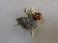Брошка-балерина от първокласен балтийски кехлибар, снимка 2