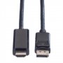 Кабел DisplayPort - HDMI 2м, 4K Черен Digital One SP01256 DP M към HDMI M, снимка 2
