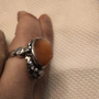 Авторска изработка масивен сребърен пръстен с карнеол, снимка 8
