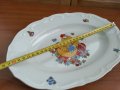 Стар български порцелан плато елипса Великден , снимка 2