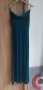 SHEIN - дълга синя лъскава рокля, снимка 3