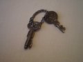 Ретро два малки ключа за катинар за пътна чанта за сейф, снимка 1 - Антикварни и старинни предмети - 40496714