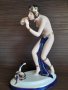 Royal Dux Snake sharmer порцеланова фигура порцеланова статуетка , снимка 1 - Статуетки - 42557720