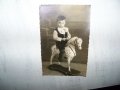 Стара снимка-картичка дете с играчка, снимка 4