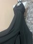 Дълга черна рокля размер S/M, снимка 2