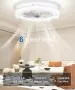 Таванен вентилатор JAYNLT с LED, 51 см, дистанционно и приложение, снимка 4